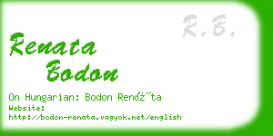 renata bodon business card